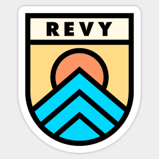 Revy BC Retro Badge Sticker